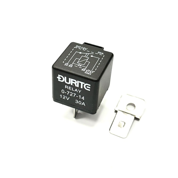 12v 30A 4 Pin Relay With Bracket - Make & Break With Diode (image for) 12v 30A 4 Pin Relay With Bracket - Make & Break With Diode