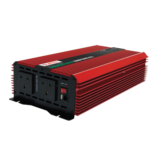 2000W 12V DC to 230V AC Compact Modified Wave Voltage Inverters (image for) 2000W 12V DC to 230V AC Compact Modified Wave Voltage Inverters