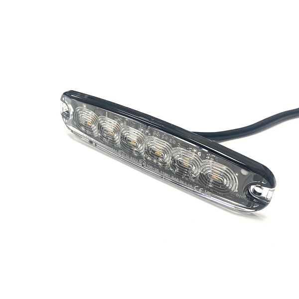 High Intensity 6 LED Flashing Warning Light R10 - 26 Flash Patterns - Red Amber Blue Green White (image for) High Intensity 6 LED Flashing Warning Light R10 - 26 Flash Patterns - Red Amber Blue Green White