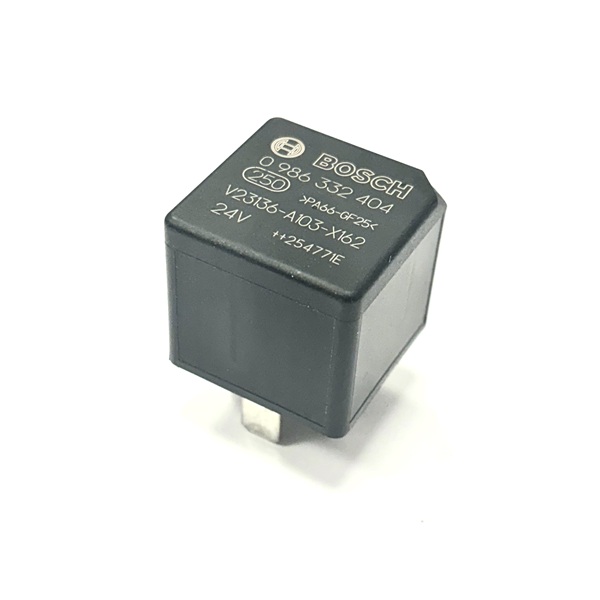 0986332404 - 24v 20A 5 Pin Change Over Relay with Shunt Resistor - Genuine Bosch (image for) 0986332404 - 24v 20A 5 Pin Change Over Relay with Shunt Resistor - Genuine Bosch