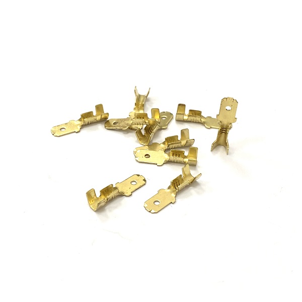 4.8mm Brass Male Lucar Spade Terminals (image for) 4.8mm Brass Male Lucar Spade Terminals