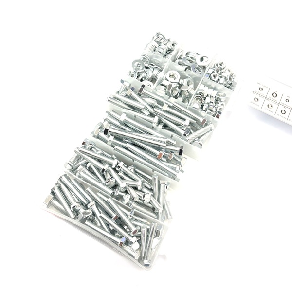 Nut Washer & Bolt Assortment Box - 460 Pieces (image for) Nut Washer & Bolt Assortment Box - 460 Pieces