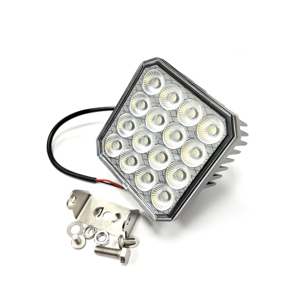 LAP Electrical Q-Lux 12v 64w LED Worklamp With Bracket - 4500 Lumens (image for) LAP Electrical Q-Lux 12v 64w LED Worklamp With Bracket - 4500 Lumens