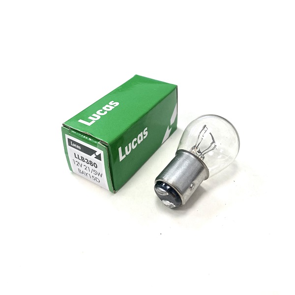 Lucas LLB380 - BAY15d SBC 12V 21/5W Clear Bulb (image for) Lucas LLB380 - BAY15d SBC 12V 21/5W Clear Bulb