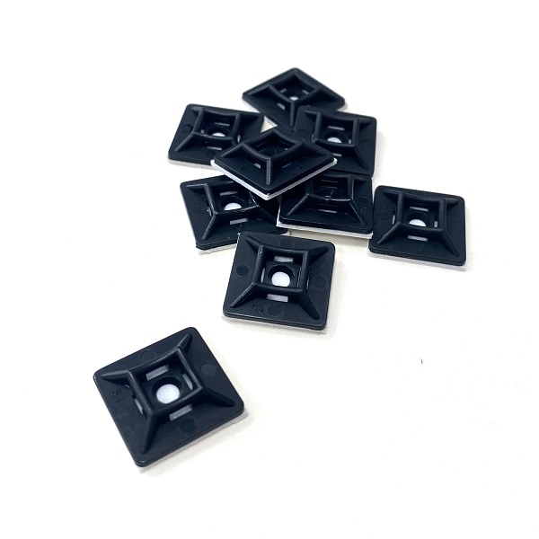 Self Adhesive Cable Tie Bases - Max 3.6mm Wide Ties (image for) Self Adhesive Cable Tie Bases - Max 3.6mm Wide Ties