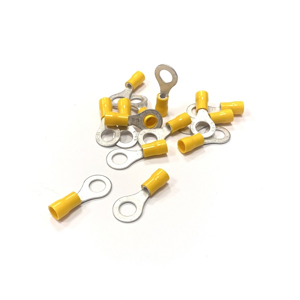 Yellow 8.4mm Ring Eyelet Terminals (image for) Yellow 8.4mm Ring Eyelet Terminals